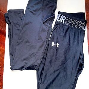 2 Boys Athletic Sports Tights size Large 12/14